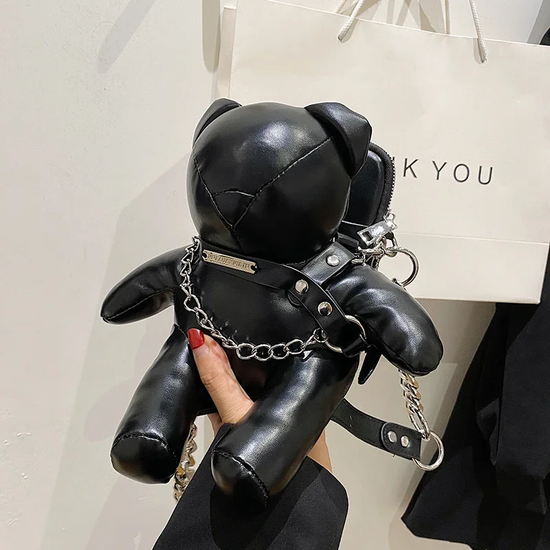 

Doll Phone Bags for Women 2025 New Cute Cartoon Purses and Handbags Luxury Designer Fashion Chain Crossbody Shoulder Bag Woman