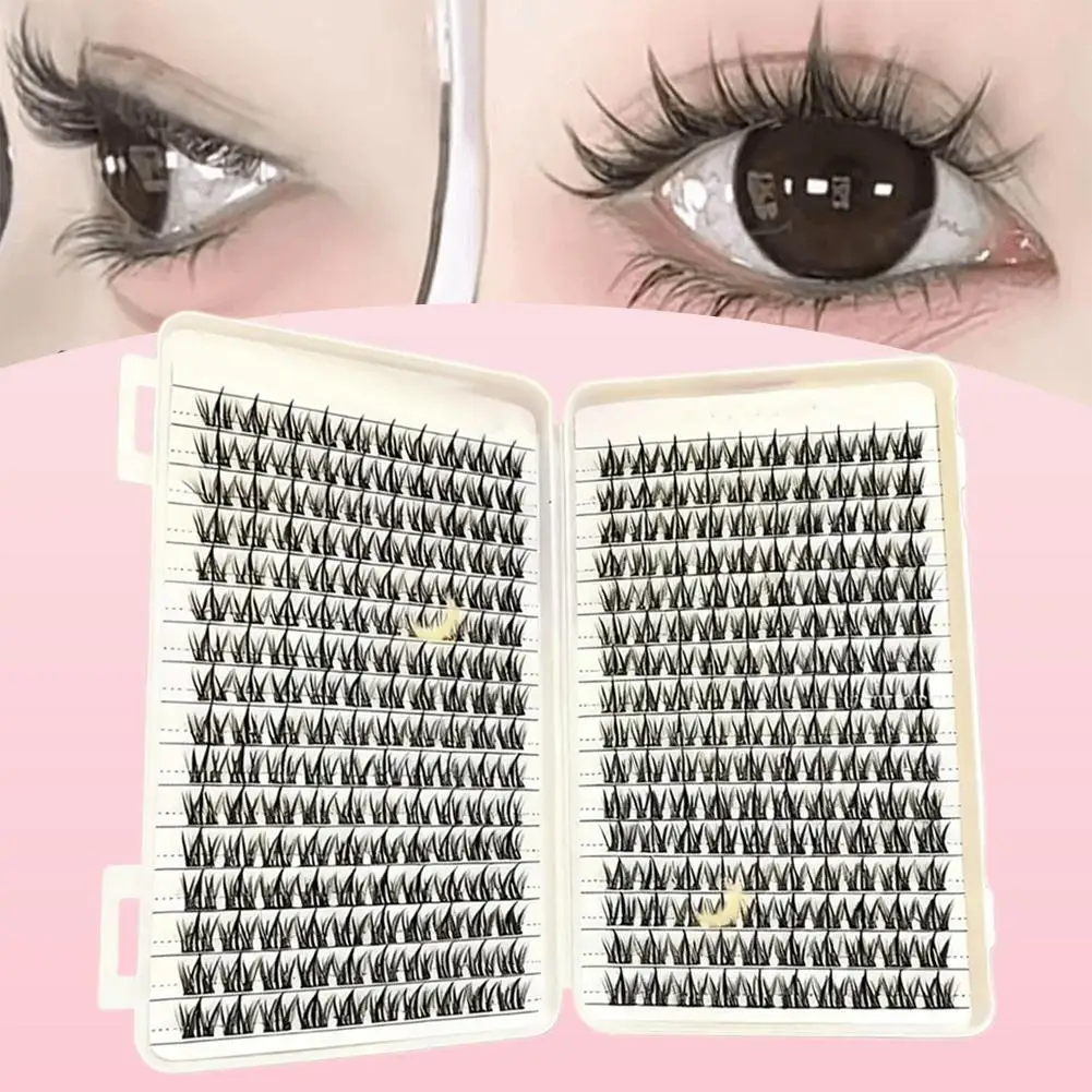 Professional DIY Makeup False Eyelashes High-capacity Natural Wispy Cluster Lashes 32 Rows Glue-free False Eyeash Extension
