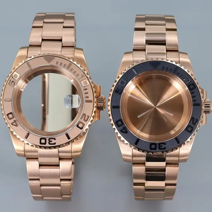 

Корпус из розового золота NH35, ремешок с тонкой регулировкой, зеркало, сапфировое стекло, подходит для NH34 NH36