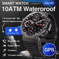 2025 NEW T-Rex3 GPS Smart Watch Men Military Grade Smartwatch Compass Altimeter Barometric 10ATM IP69K Waterproof AMOLED Watches