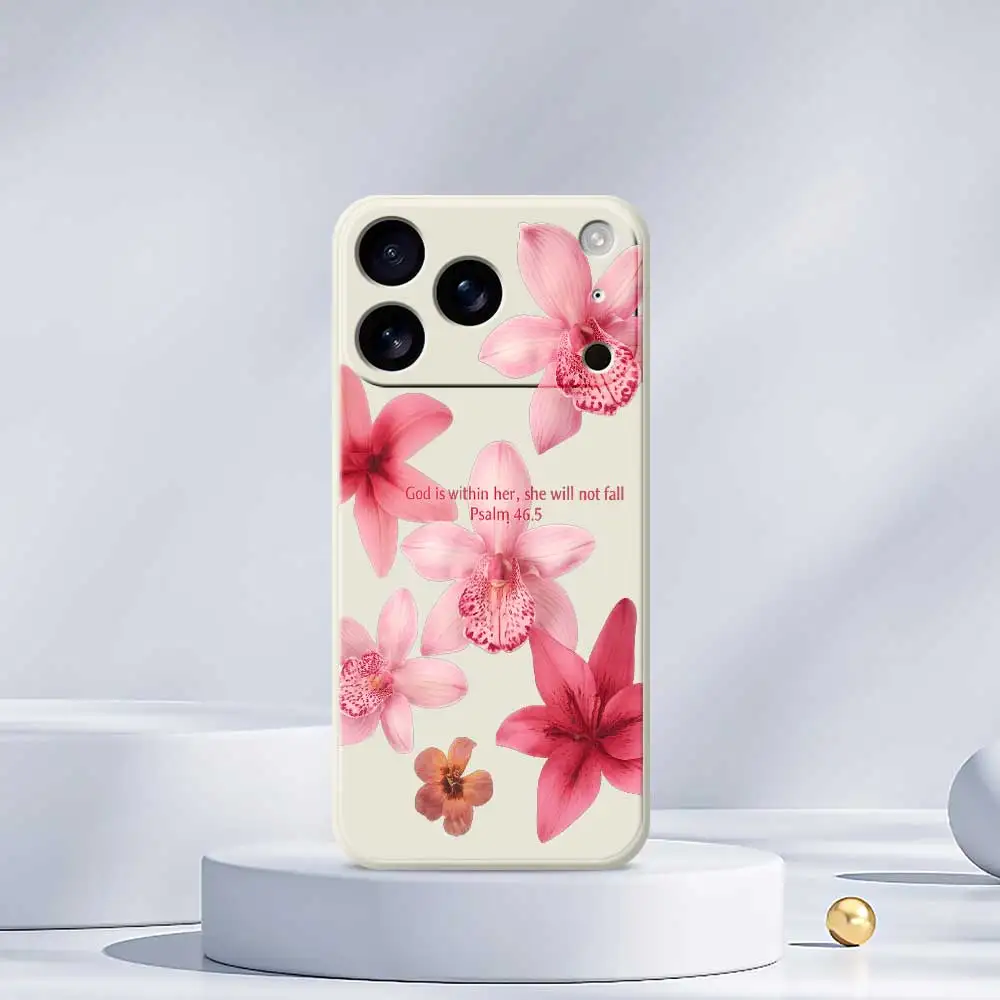 เคสโทรศัพท์ลายดอกไม้ สำหรับ iPhone 17 Pro Max 17 Air 16 15 14 13 12 11 Pro Max XS Max 7 8 Plus 16e 16 15 Plus  วัสดุ TPU
