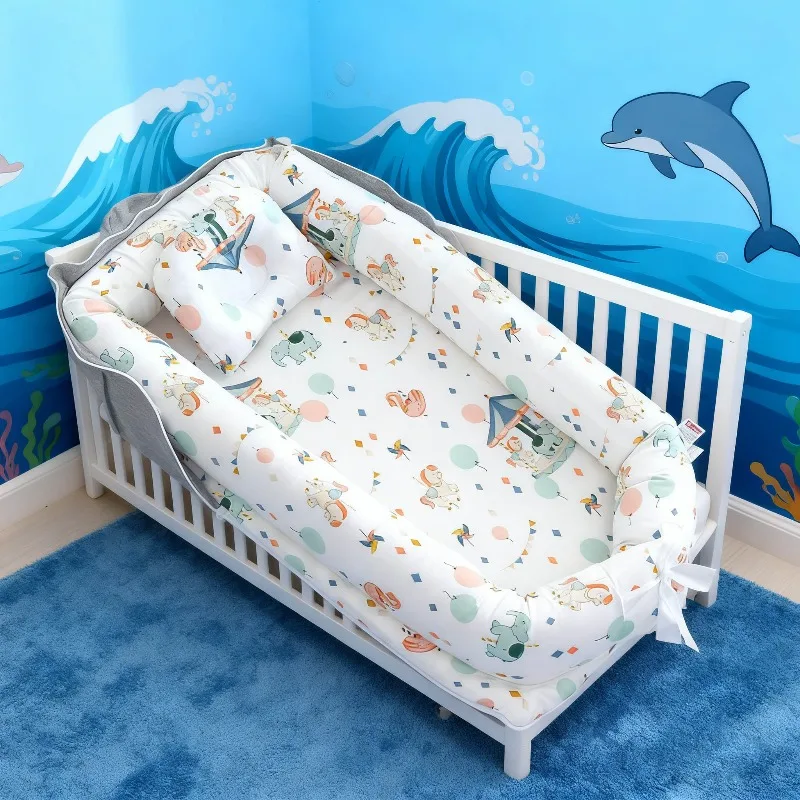 

2026 New Foldable Baby Cribs Portable Baby Bassinet Travel Bed in Bed Comfortable Sleeping Bag Soft Baby Beds