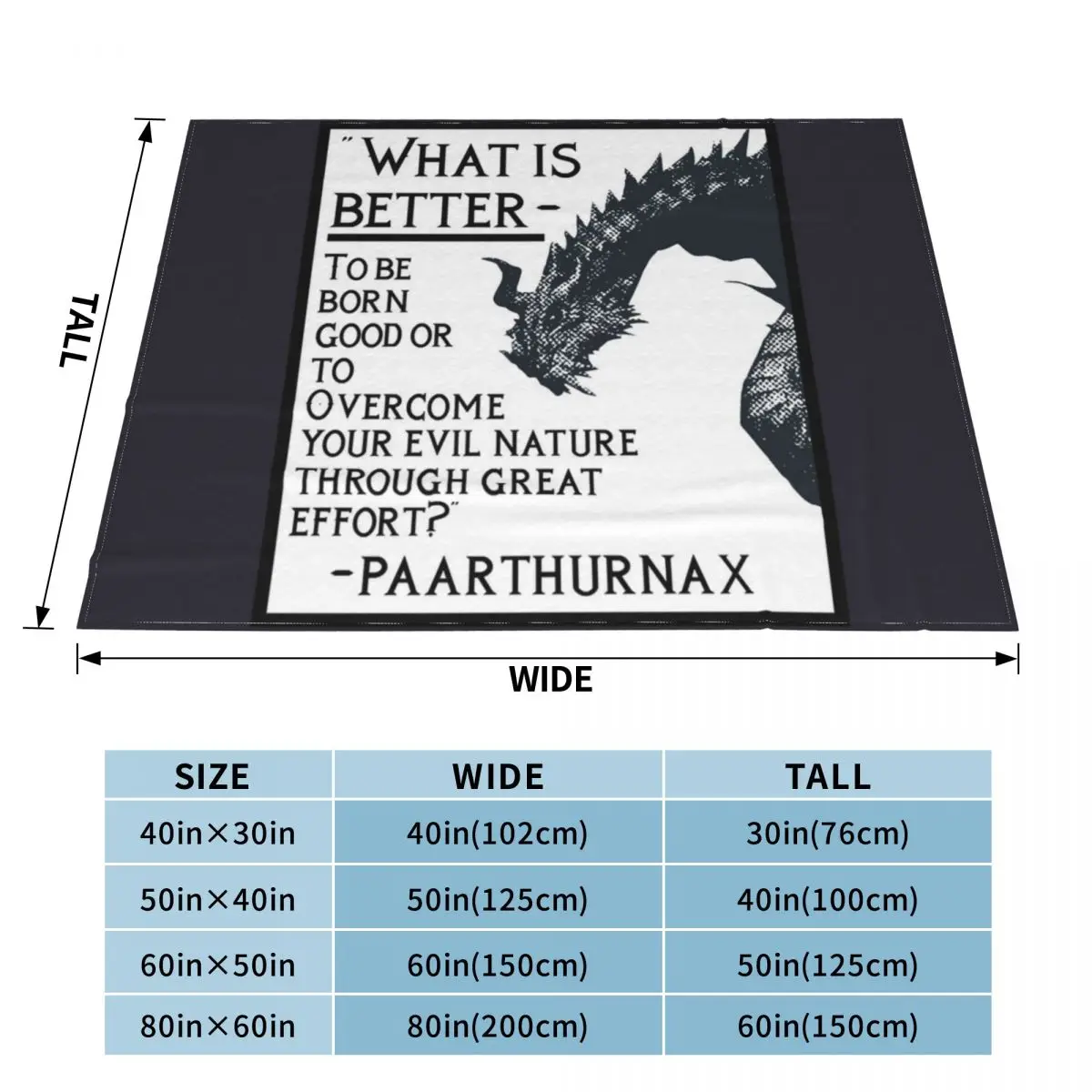 Wonderful Memory Paarthurnax Quote Graphic For Fan Throw Blanket Furrys sofa bed Fluffy Shaggy Blankets