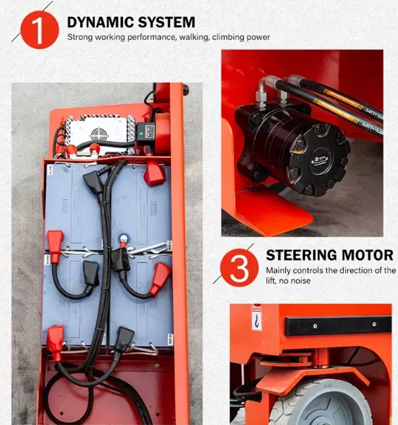 

YG Customized CE Certification Aerial Work Platform Travelling Scissor Lift Table 6m 8m 10m 12m 14m Hydraulic Pump 220v Mini Eng