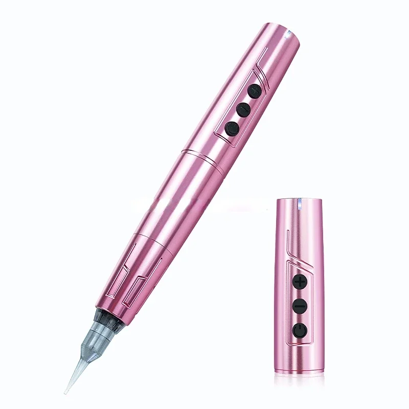 For Pink Wireless Tattoo Machine for TP006 Eyebrow Micropigmentation Electric Tattoo Pen Machine with Cartuchos Tattoo Needle