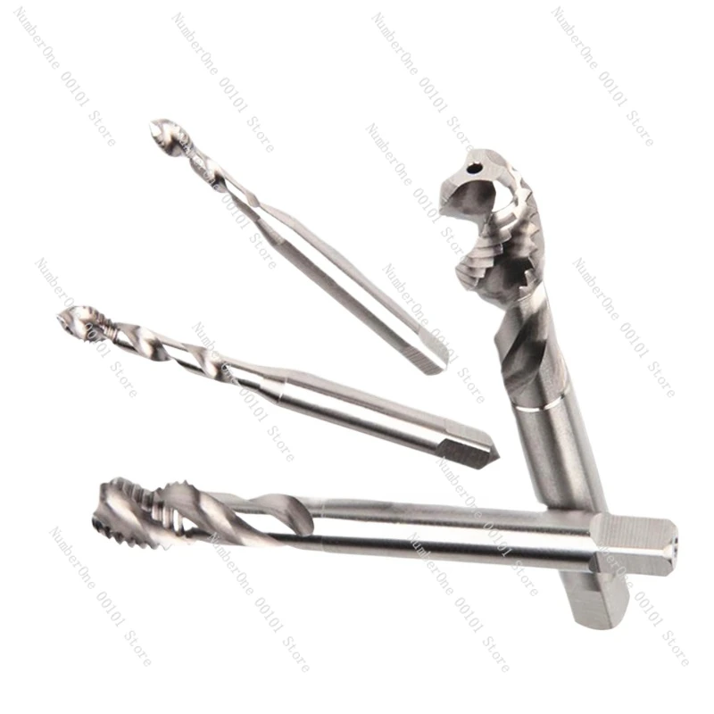 10pcs/lots M2 M3 M4 M5 M6 M8 M10 M12 Machine Screw Taps Coated Titanium Spiral tTaps For Aluminum