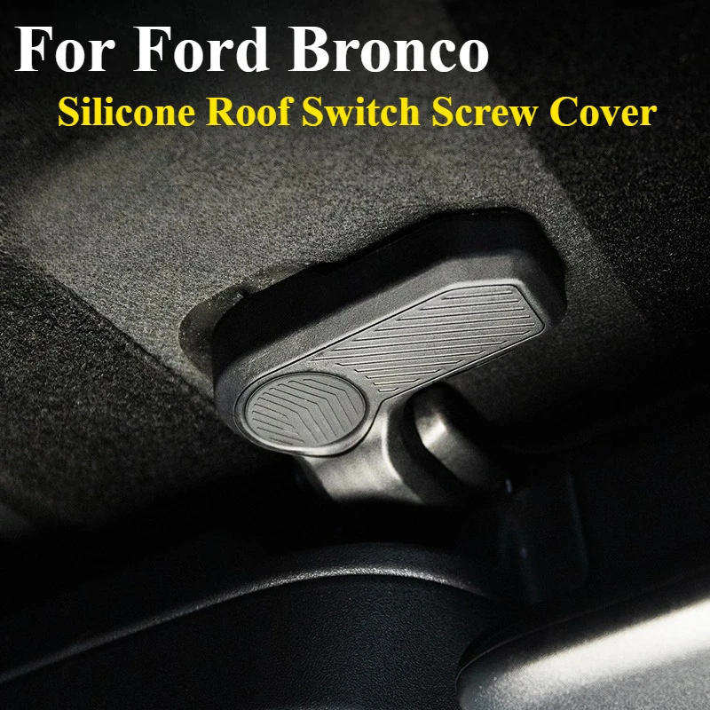 Silicone Roof Switch Screw Cover - 9-Piece Dust Cap Set w/No Tools Needed & Weatherproof​ For Ford Bronco Interior accessories