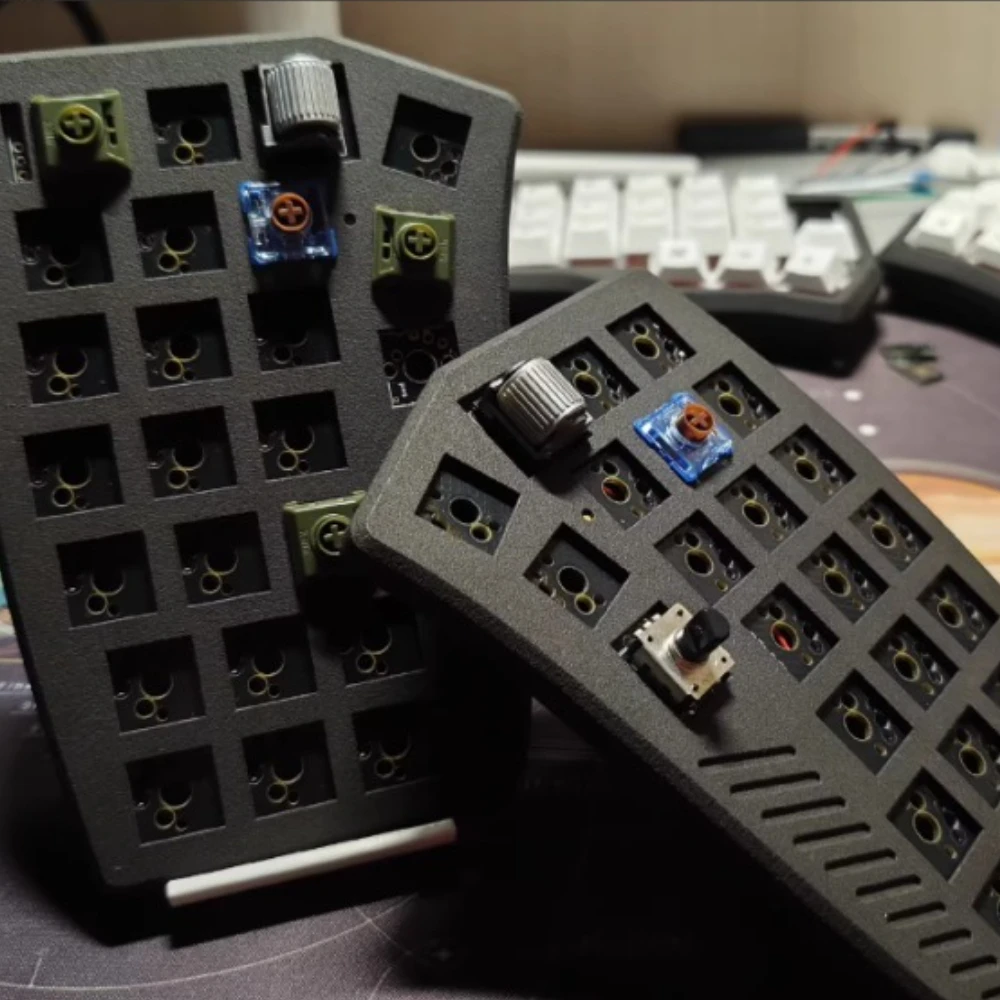 

Alpha Ursae Majoris Ergonomic Keyboard Kit Hot Swap Ergo Gasket Shell Support Choc MX Gaming Mechanical Keyboard Accessories