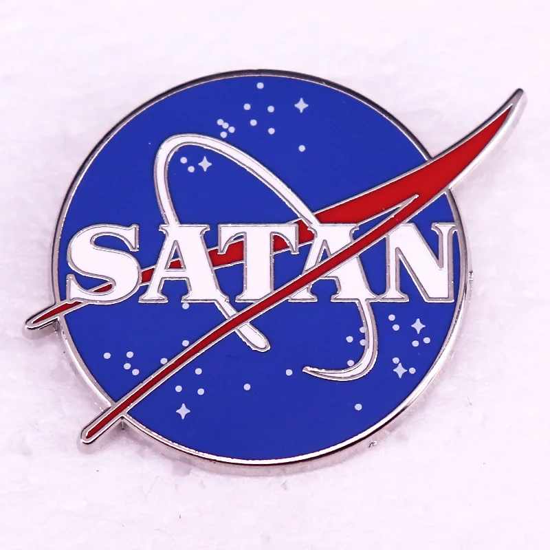 Satan Space Enamel Pin Badge Brooch Jewelry Backpack Decorate