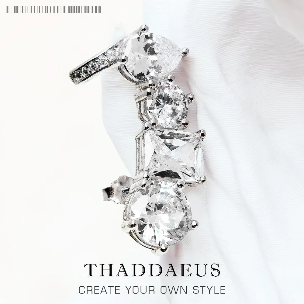 

Гламурные одинарные серьги-гвоздики для восхождения, капли воды, европейский стиль, ювелирные украшения для женщин, романтический подарок из стерлингового серебра 925 пробы