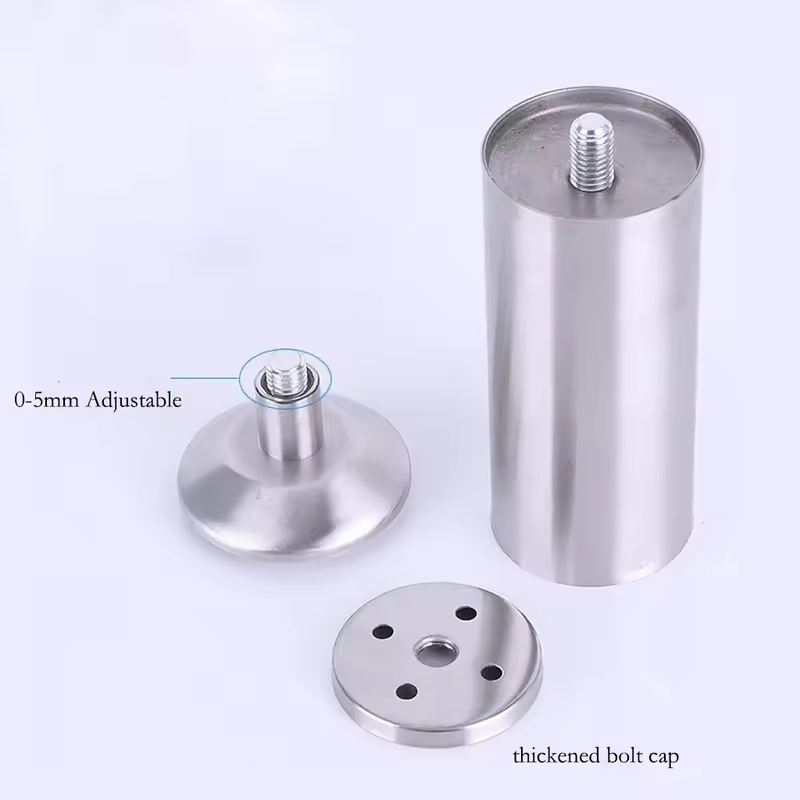 4Pcs Adjustable Stainless Steel Furniture Legs Replacement for Sofa Chair Table Desk 6-18cm - Image 4