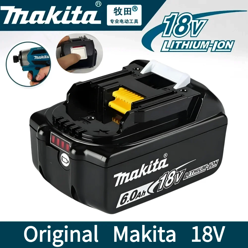 

100% original Makita 18V battery 6.0Ah 9.0AH rechargeable battery, Makita BL1840 BL1830B BL1830B power tool battery, 18V charger