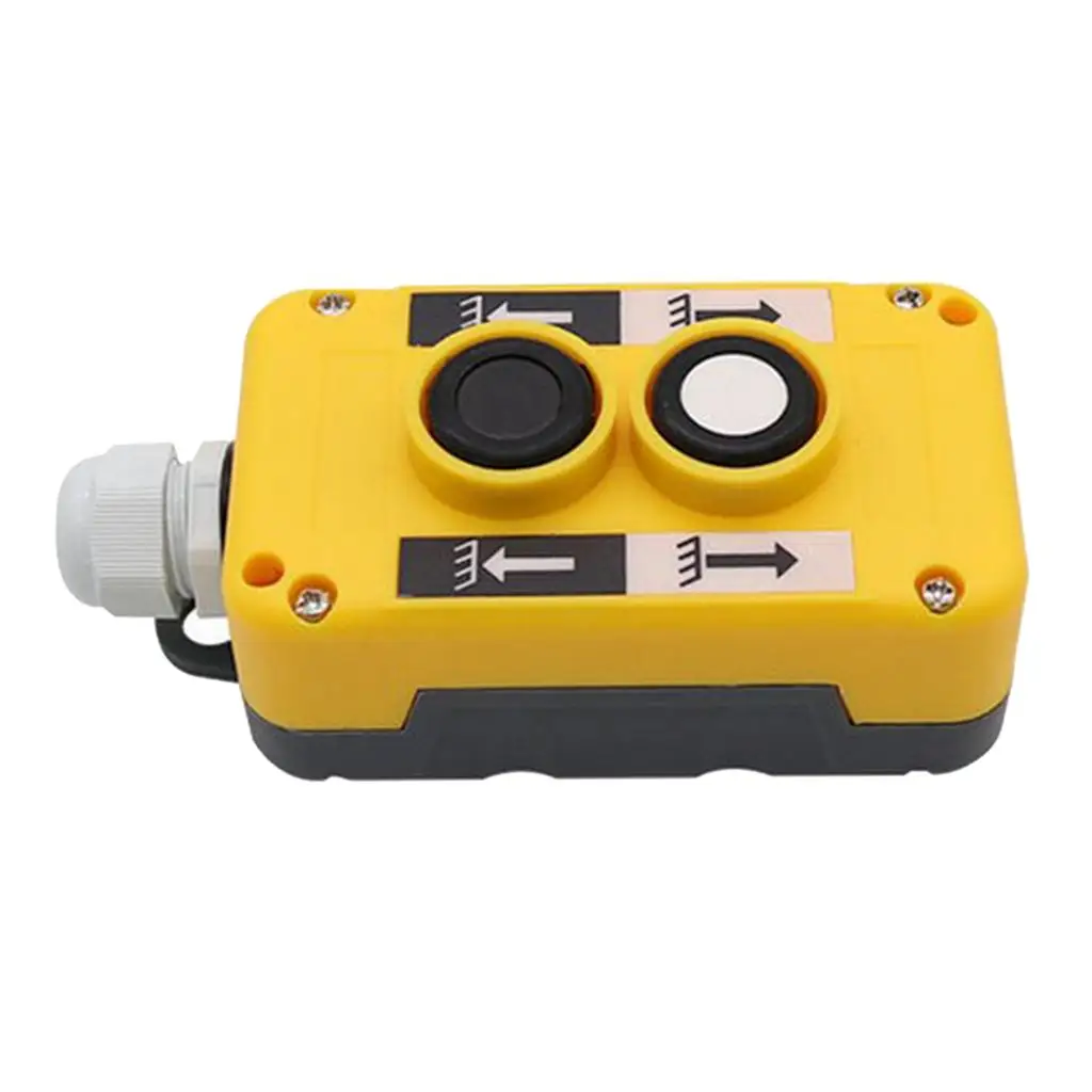 1pc COP2B Crane Button Switch Unloading Rainproof Durable Yellow