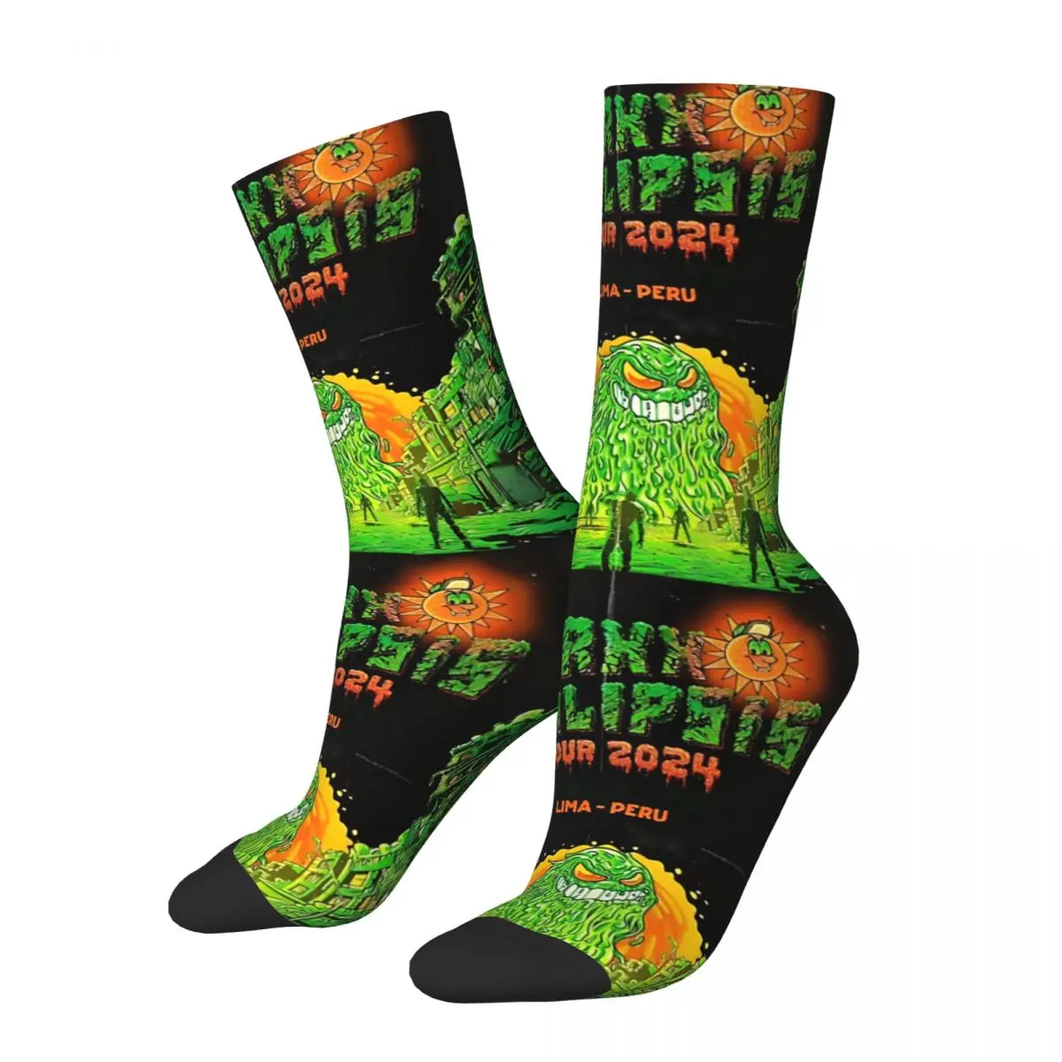 Feid Ferxxo 2024 Tour Men's Socks Retro Harajuku Ferxxo Street Style Novelty Seamless Crew Sock