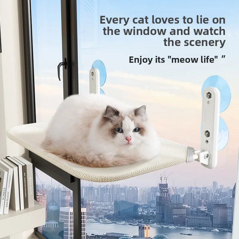 Cat Hammock Cat Window Suction Cup Cat Nest Glass Cat Bed Hanging Sunbathing Cat Climbing Frame Balcony Cat Raising Artifact