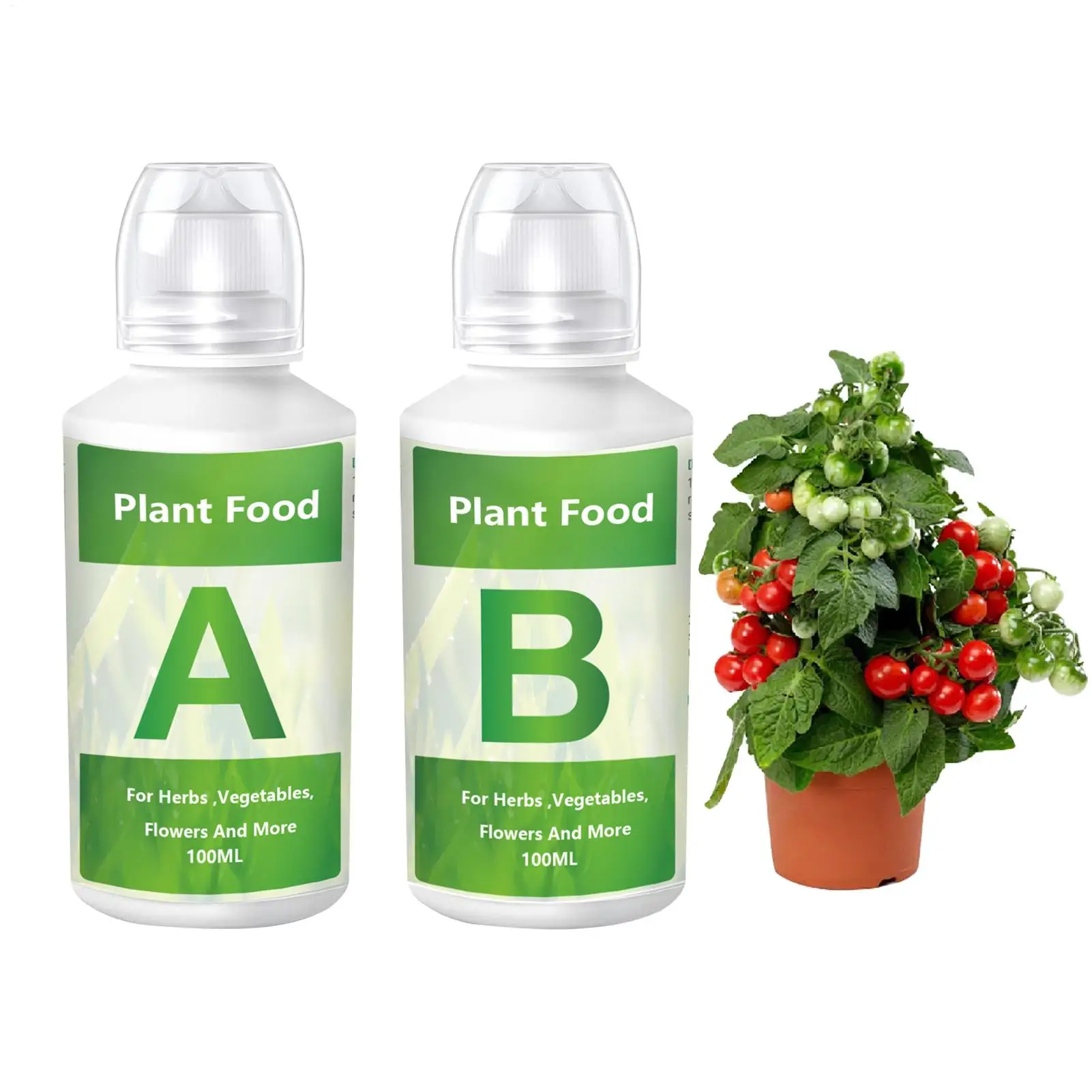 A&B Liquid Hydroponic Nutrients Organic Plant Food Indoor Plant Fertilizer Balanced Nutrient Solution Promote Enhanced Root Grow
