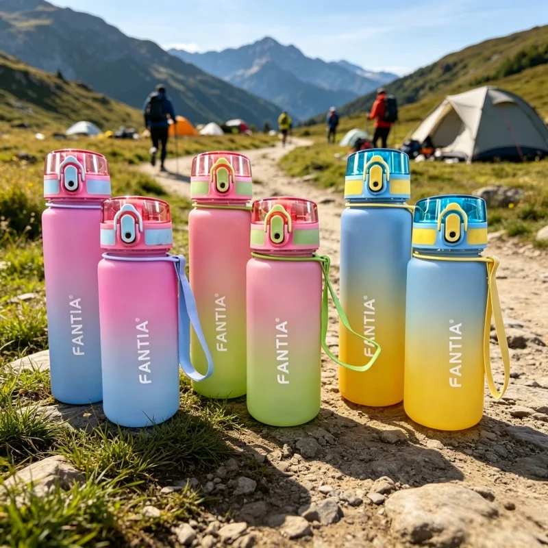 BPA Free Leak Proof Sports Water Bottle High Quality Tour Hiking Portable My Favorite Drink Bottles 500ml 650ml