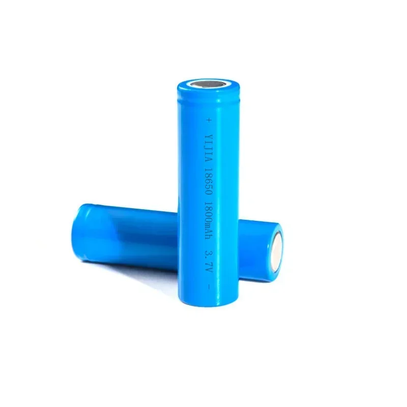 18650 Rechargeable Battery 3.7V 1800mAh Pointed Flat Head Lithium Rechargeable Batteries 18650 for Headlamp LED Flashlight