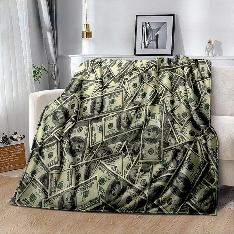 Dollar Euro Geld Muster weiche Plüsch decke, Flanell decke, Decke für Wohnzimmer, Schlafzimmer, Sofa, Picknick bezug