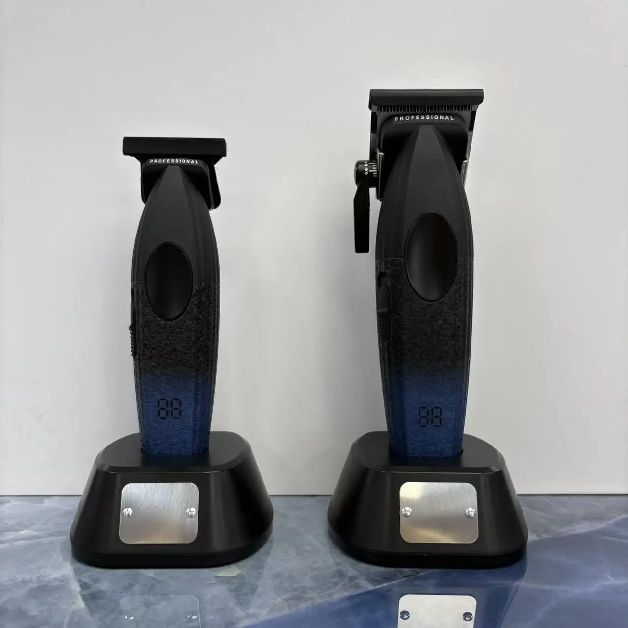 Professional Rechargeable Hair Clipper, 9100 RPM, 390 Motor, Lithium Battery, Ceramic Blade, Zinc Alloy, Barber Tool
