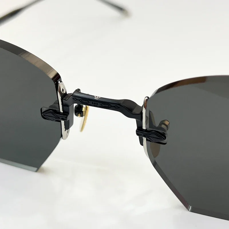 JMM OATMAN New Fashion Sunglasses Frameless Handmade High Quality Designer Brand Classic Pure Outdoor Glasses