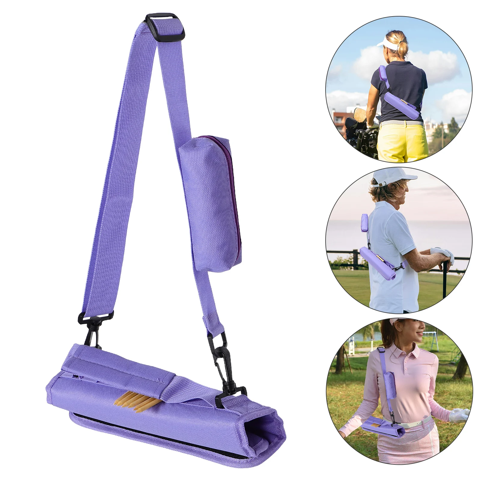

Portable Golf Club Bags Travel Durable Polyester Material With Ball Bag Compact Lightweight Carrier For Airplane Driving Range