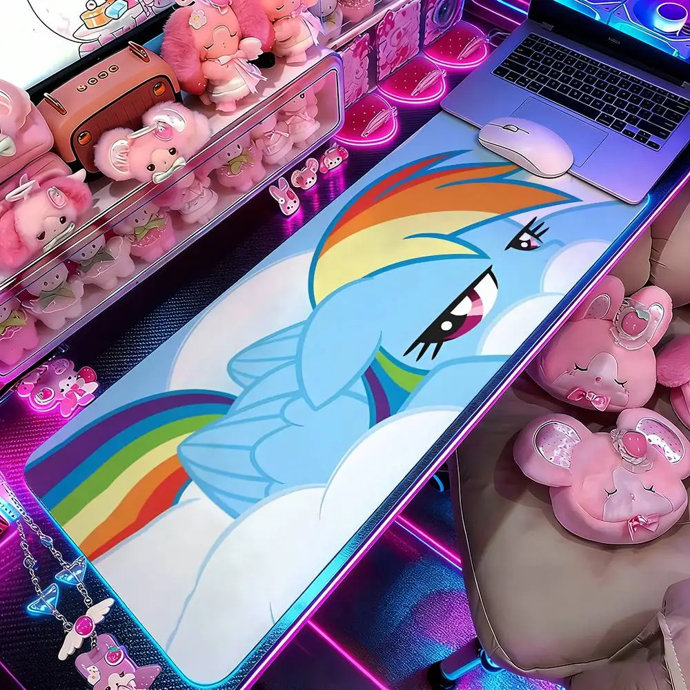 My L-Littles-P-Ponys Mouse Pad Computer Mat Deskpad Laptop Keyboard Mat Office Large Landscape Mousepad