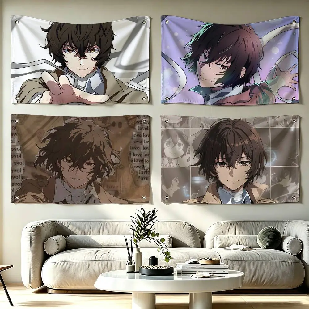 Bungo Stray Dogs Flag Suitable For Party Club Outdoor Interior Wall Decoration Banner Fans Gift
