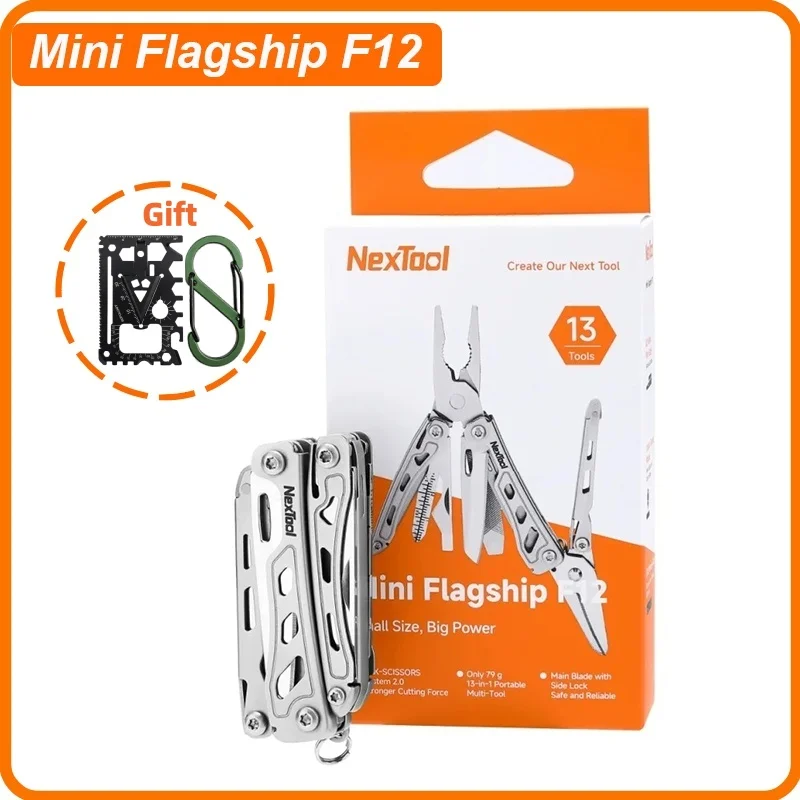 NexTool Mini Flagship F12 Multifunktionszange 13-in-1 Faltbares EDC-Multitool Schraubendreher Feile Lineal Outdoor-Camping-Werkzeug