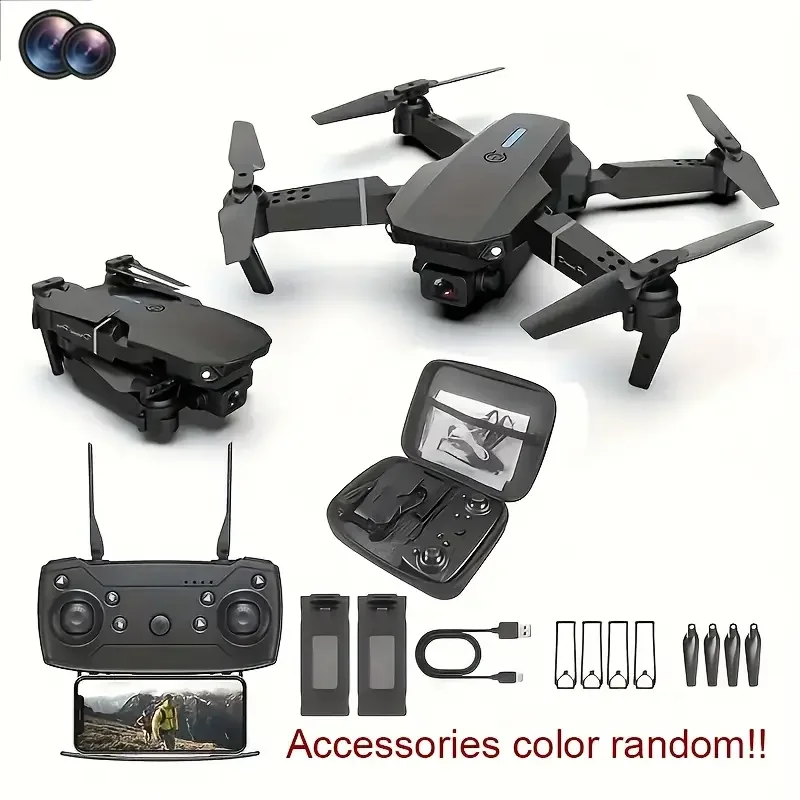NEW Drone 4K Professinal With  Wide Angle Dual HD Camera,Foldable RC Helicopter WIFI FPV Height Hold Gifts Toys