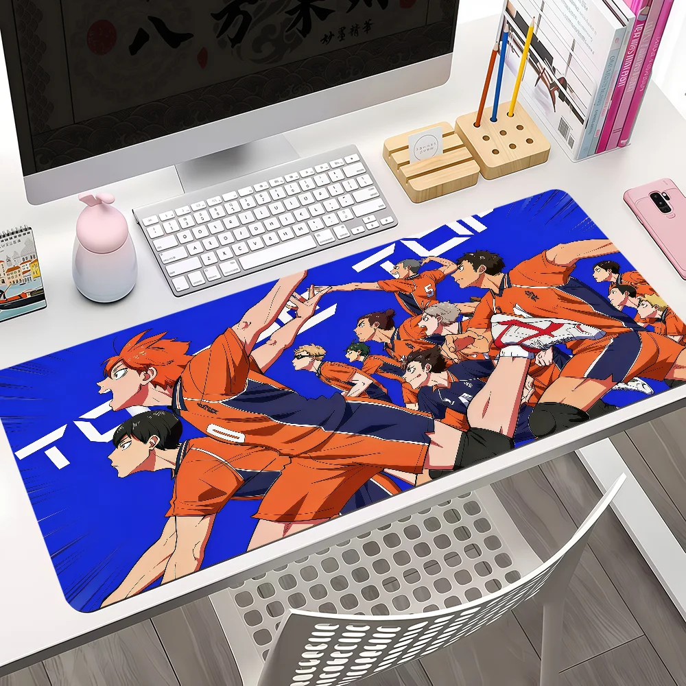 Anime H-Haikyuu!! Mouse Pad Large Non-slip Lockedge Desktop Computer Desk Mat Keyboard Writing MousePad Office Gamer Student