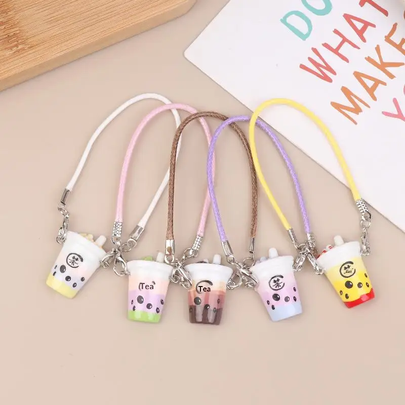 

5/10Pcs Simulation Mini Bubble Tea Cup Crossbody Bag Cute Small Pendant Dolls Clothes Accessories Dollhouse Decoration Toys