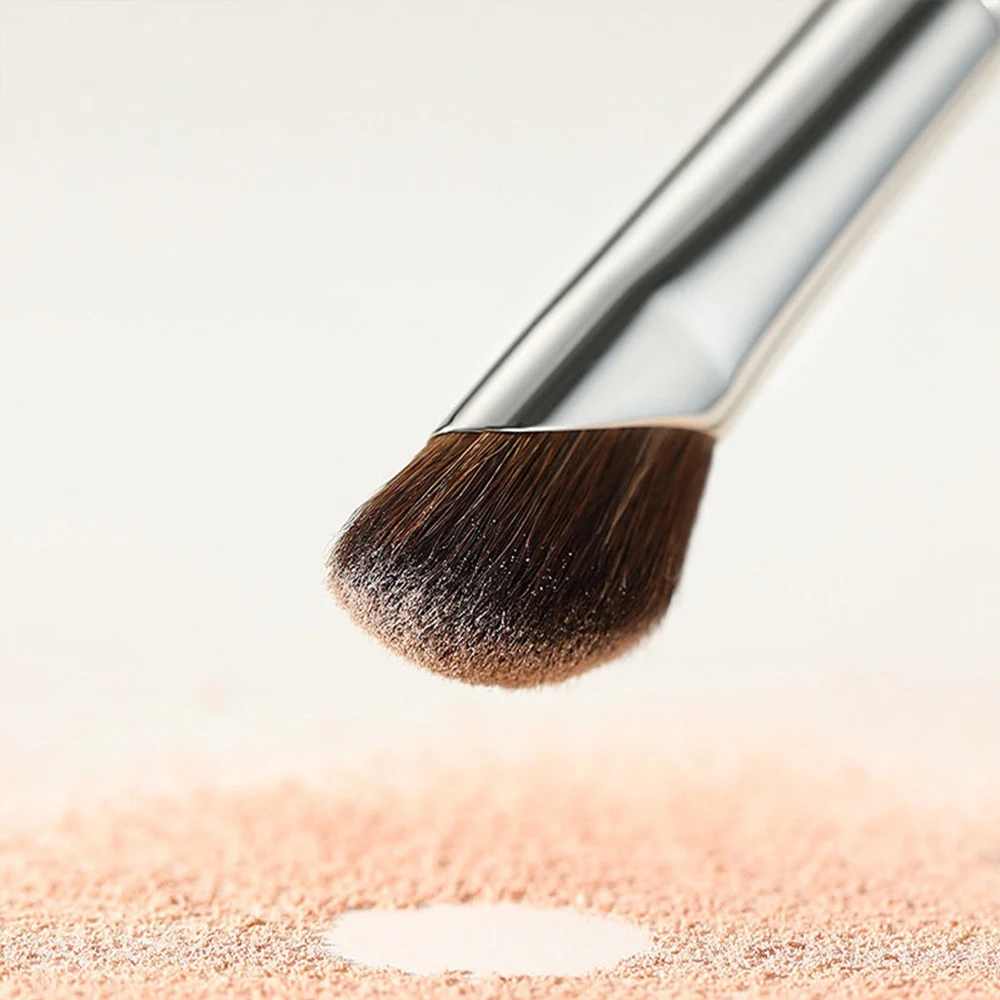 Brocha para sombra de nariz, brochas de maquillaje para sombra de ojos, bronceador de ala de nariz, contorno, zona de ojos, pelo de caballo suave, herramientas de mezcla cosmética