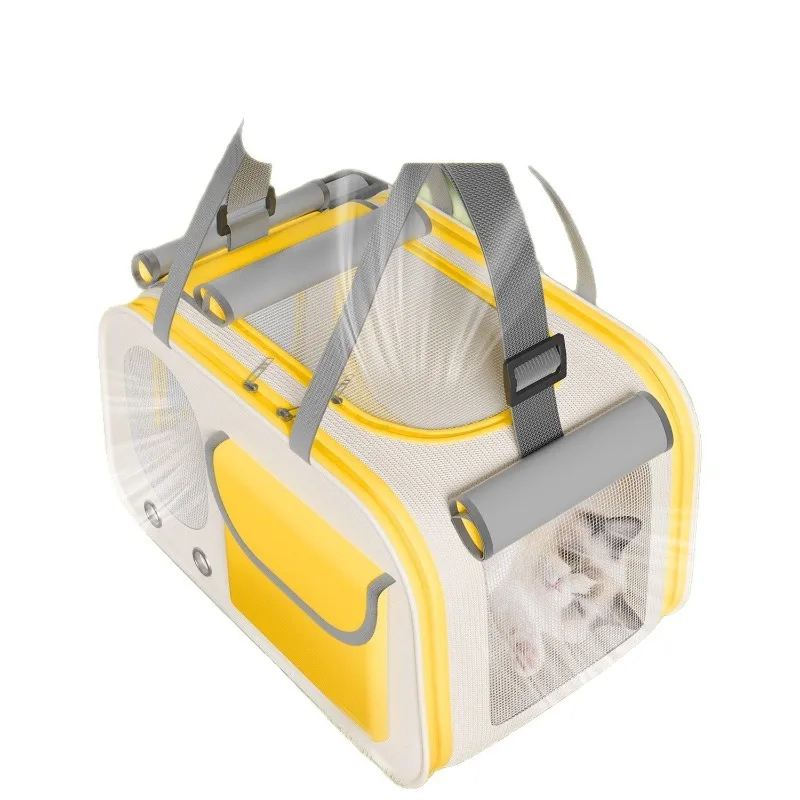 Breathable Large Cat Backpack Portable Handheld Crossbody Pet Carrier Large Capacity Travel Bag for Cats Small Dogs