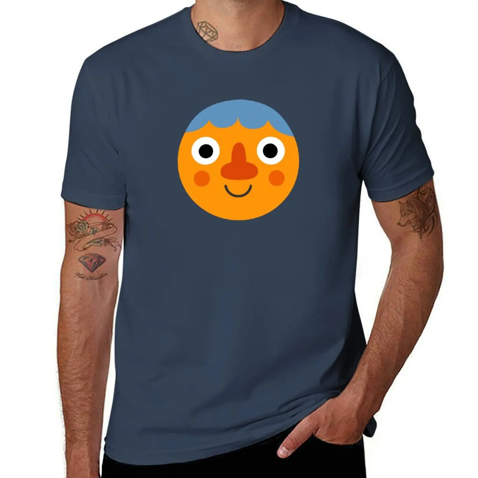 

Noodle & Pals Noodle Face T-Shirt Work Duty Casual T-Shirt