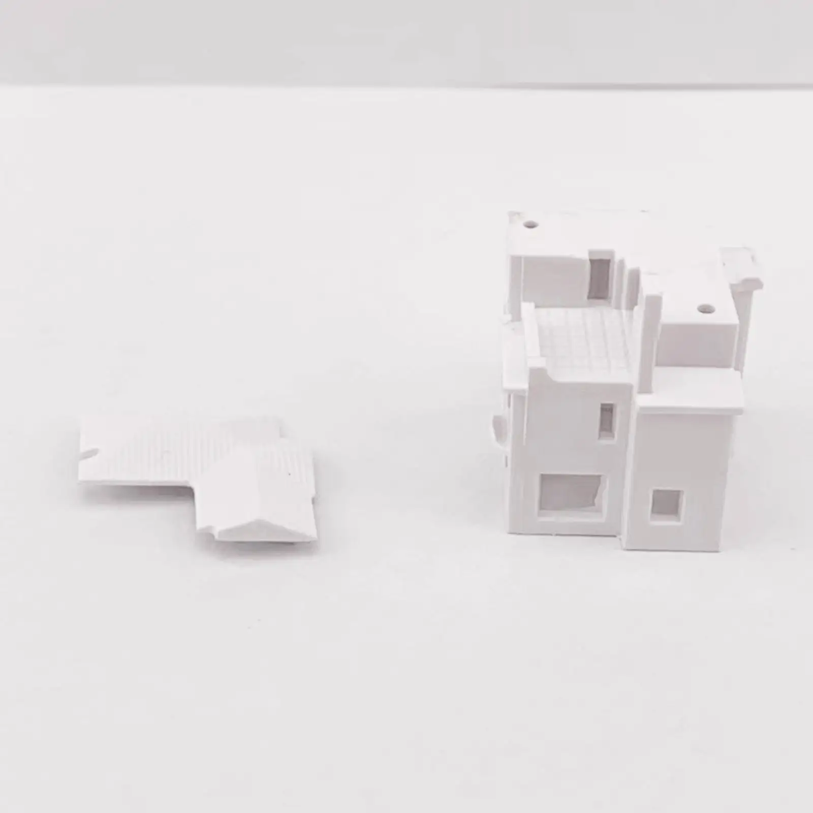 6x1:500 بيت الدمى فيلا منزل مصغر، حلي طاولة ركن القطارات، حلي مشهد منزل صغير للشارع المعماري