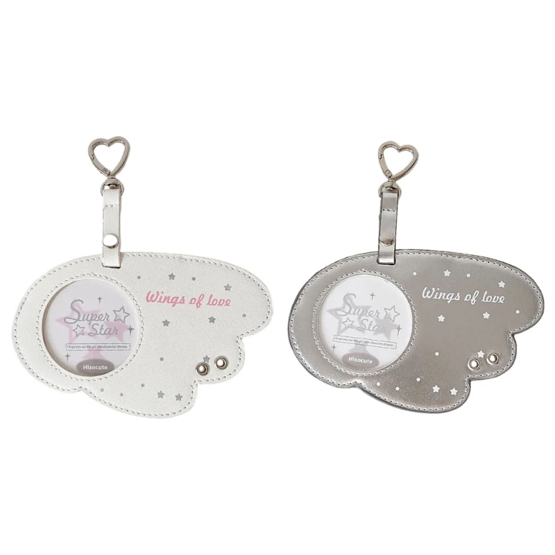 Angel Wing Card Cover With Metal Clip For Photo Card Picture Storage