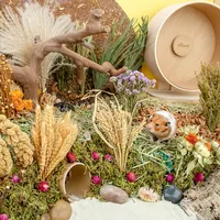 Natural Dried Flower Hamster Bedding Hamsters Cage Landscaping Supplies Chipmunk Molar Toy Rat Accessories Small Pet Bedding