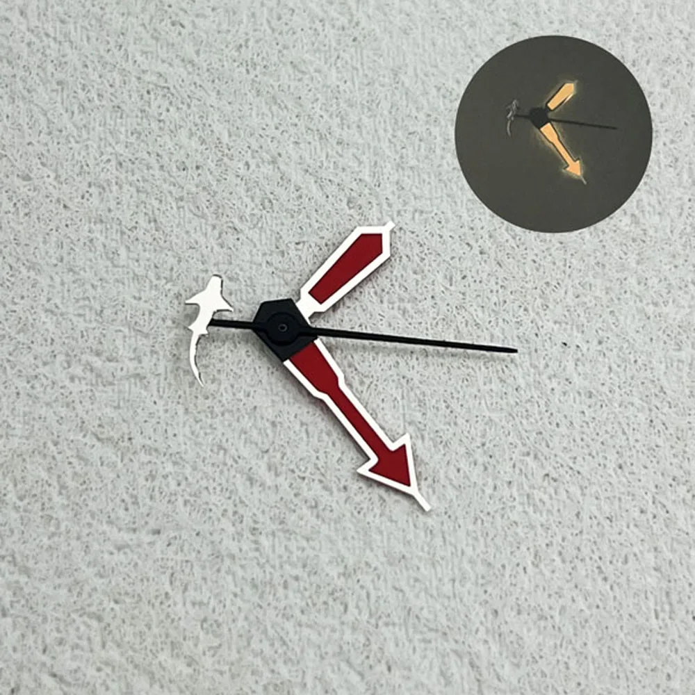 NH35 lancette delfino lancette luminose a sirena NH35 adatte per accessori per orologi con movimento meccanico automatico giapponese NH35/NH36/NH38/NH70