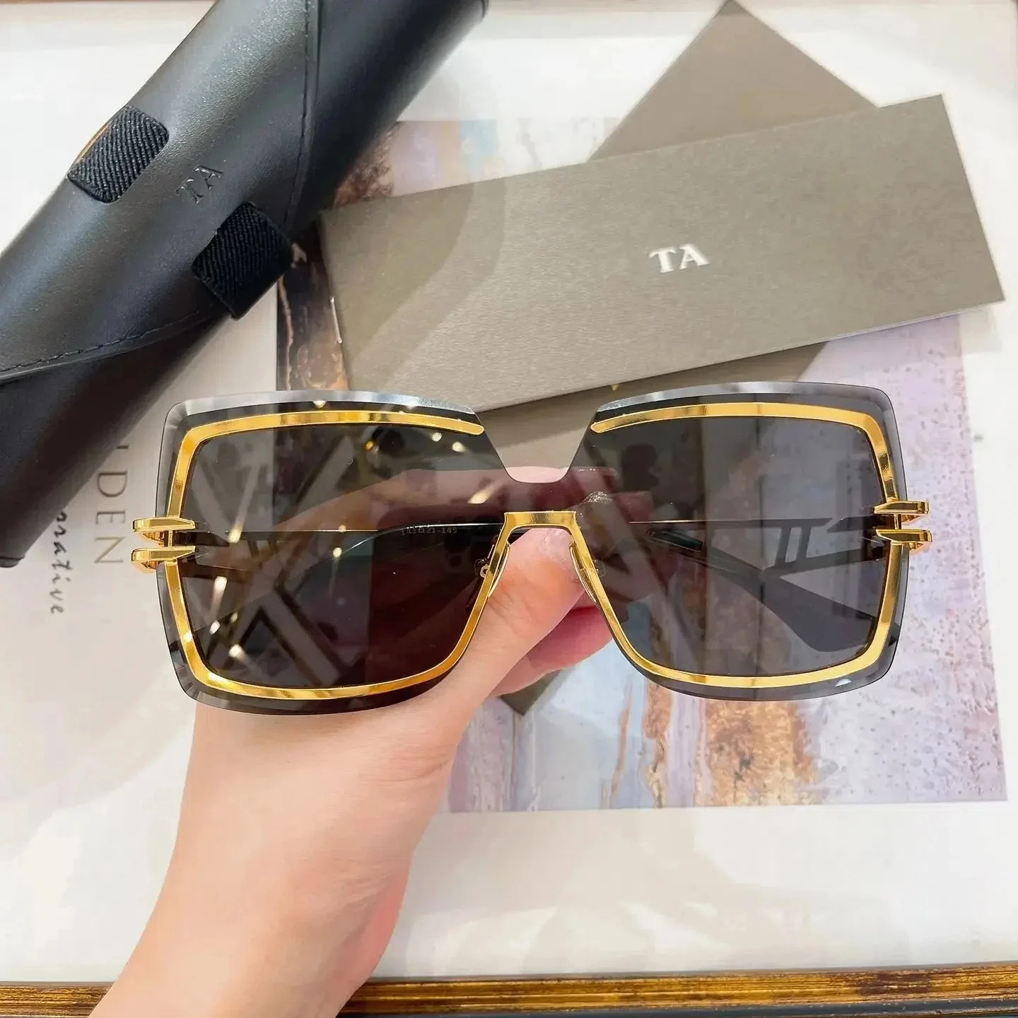 

Original Factory For DIYTA DT BROKYN DTS440-A With Brand Box Luxury Designer Classic Retro Fashion Business Men Women Sunglasses