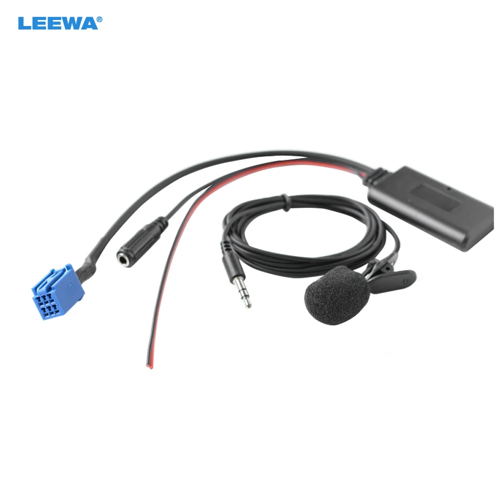 

LEEWA Car Wireless Bluetooth Module Music 6Pin AUX Adapter For Toyota Crown Lexus IS300/ES350/LX570 Stereo Audio Receiver Wire