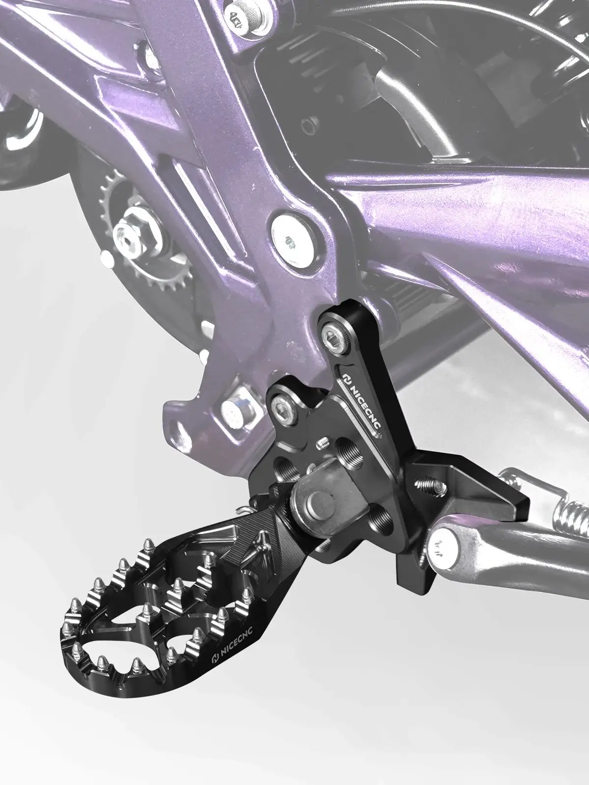 AliExpress NICECNC Enlarged Foot Pegs Footrest & Bracket For Surron Light Bee X For Sur-Ron Light Bee S L1E For Segway X160 X260 Electric Dirt Bike