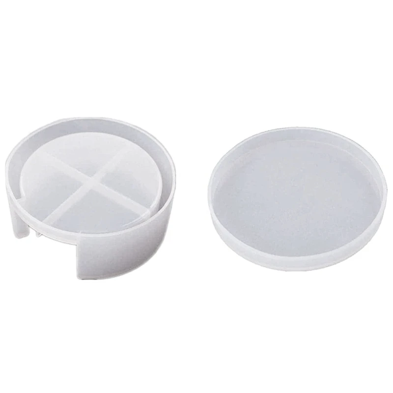 

Набор силиконовых подставок, Набор держателей для хранения, форма из эпоксидной смолы «сделай сам» для изготовления подстаканников, прозрачных круглых подставок, украшение для дома