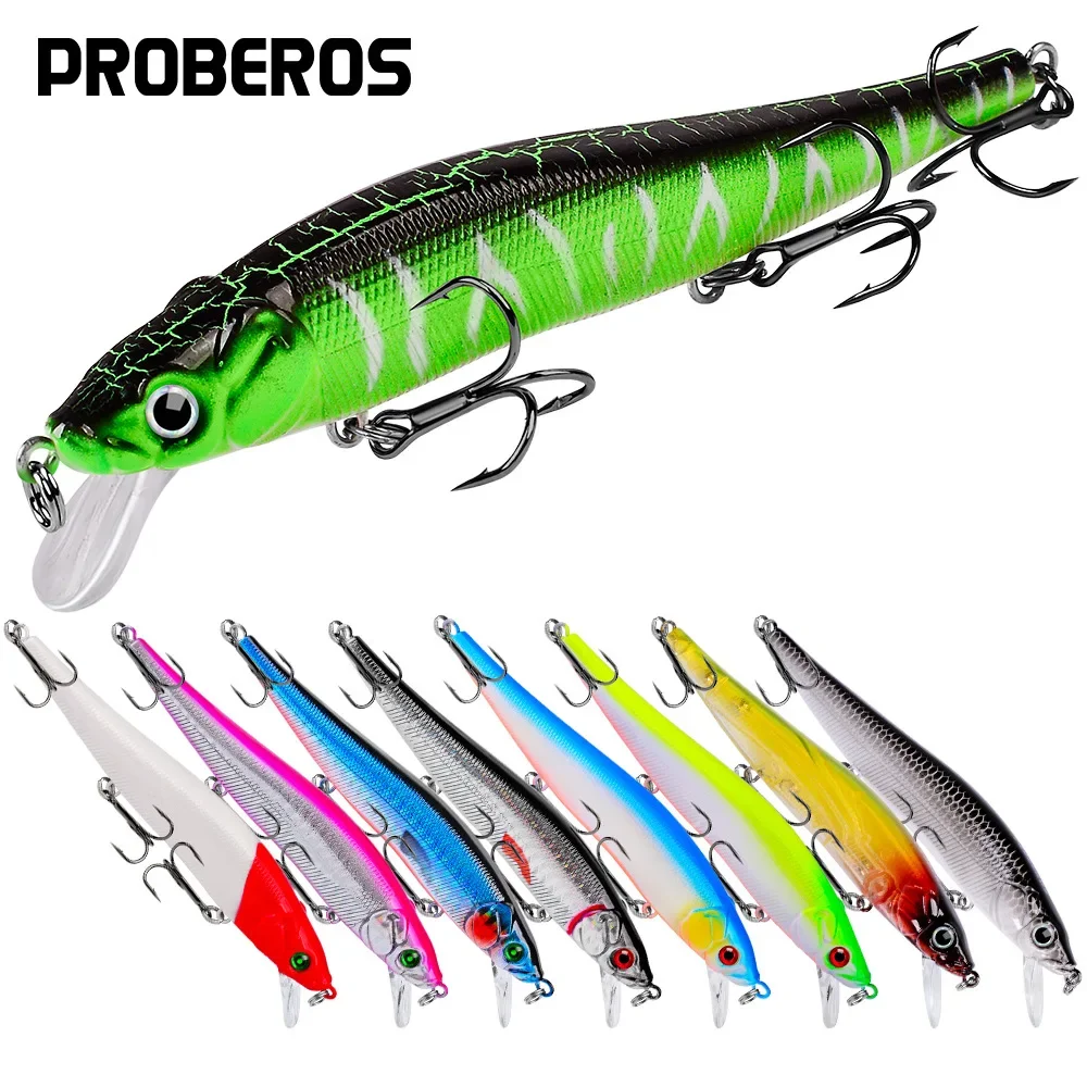 

1pcs 11.94cm/14.47gMinnow Crankbait Wobblers3DEyesSimulated hard bait Perch ArtificiaBait Pike Carp Bait Swim Bait Fishing Pesca