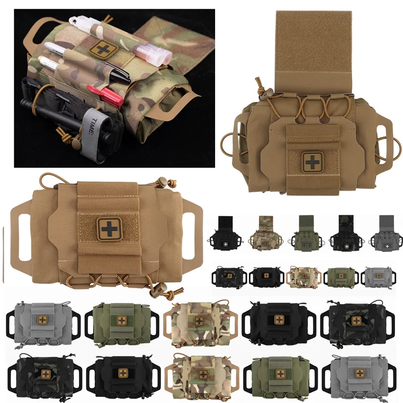 Tactical Rapid Deployment IFAK Kits Outdoor Medical Bag Quick Release Molle First Aid Bag Camping Hiking EMT Emergency Survival