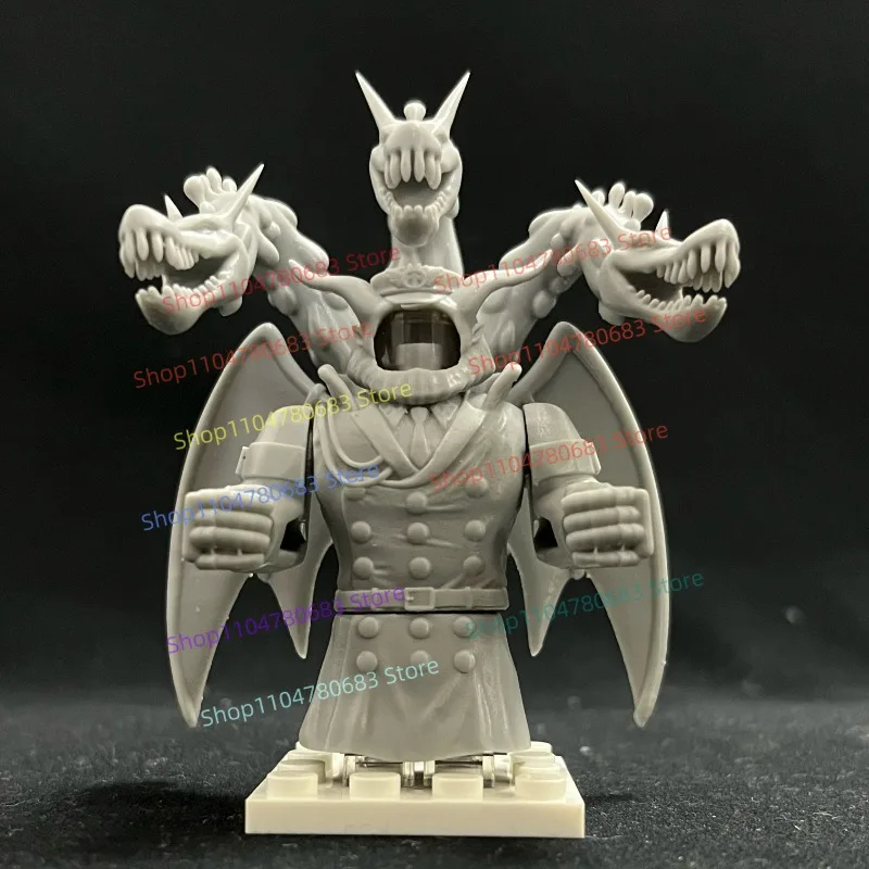 MOC New Building Block Doll Mini Doll Solidified 3D Printed White Model Uncolored Toy Gift Ornaments Collection