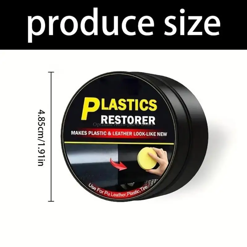 ขั้นสูงยานยนต์พลาสติก Revitalizer ขี้ผึ้งแดชบอร์ดรถ Polish & Protectant ป้องกันรอยขีดข่วนภายใน Auto Wax ชุด
