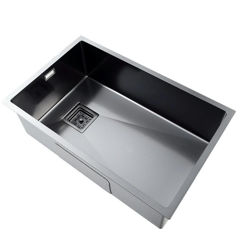 

Black 304 stainless steel sink nano-embossed kitchen washing vegetables