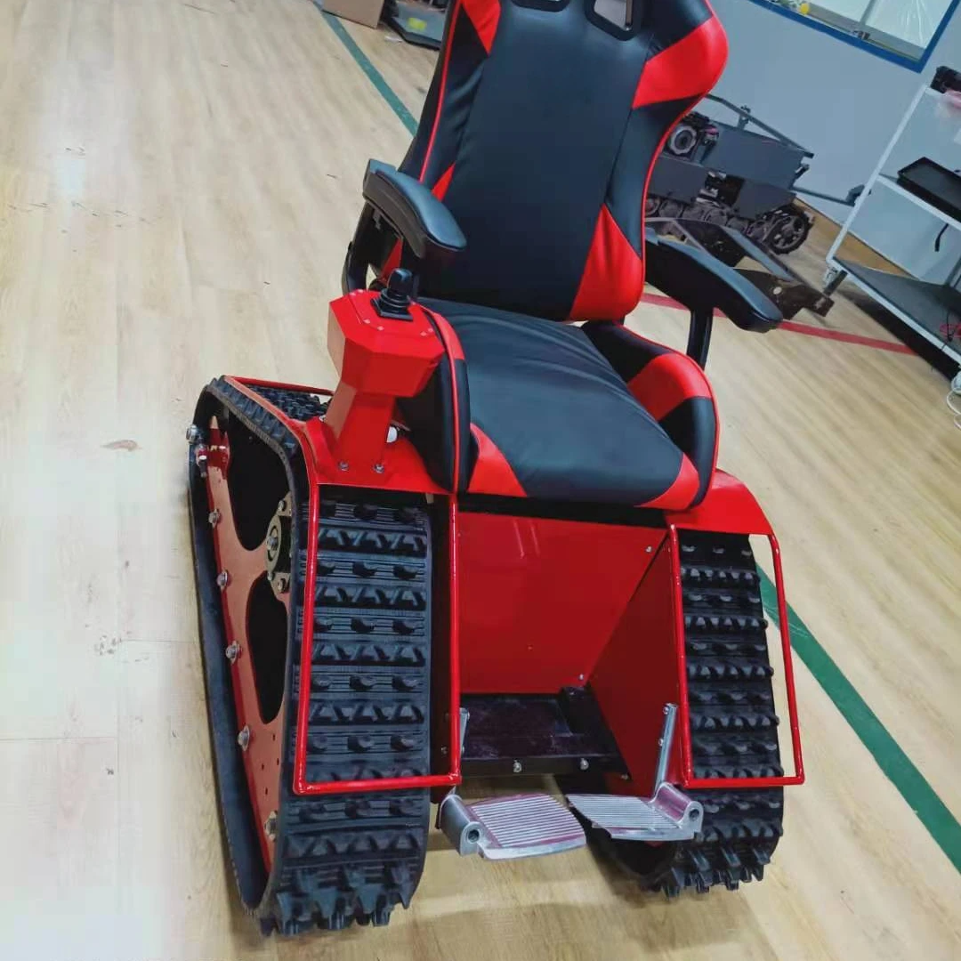 small type Rubber Track Chassis for crawler  wheelchair