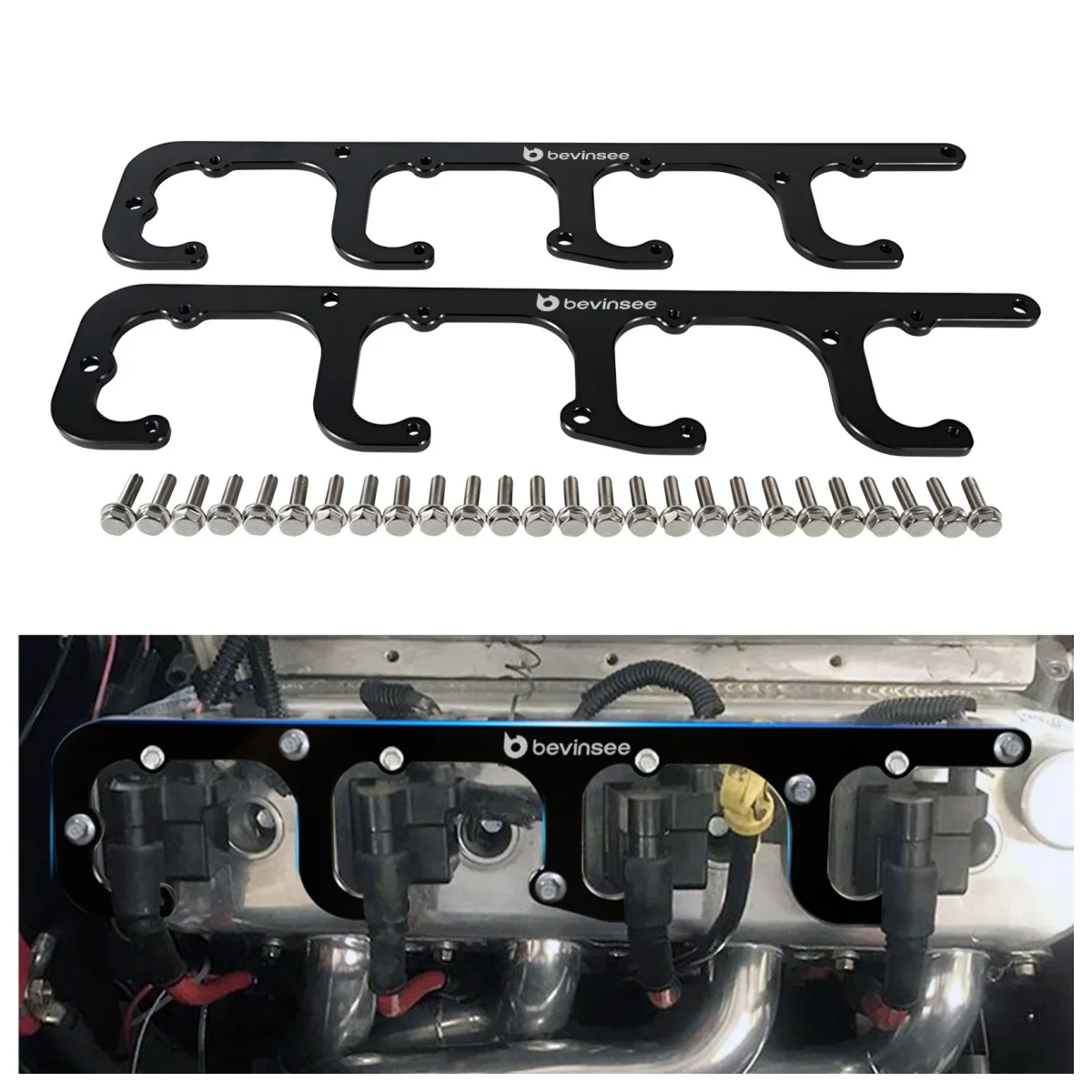 

Aluminum For LS D580 Square Coil Adapter Bracket for 1997-2004 LS1 for Chevrolet Corvette C5 for Camaro for Pontiac Firebird